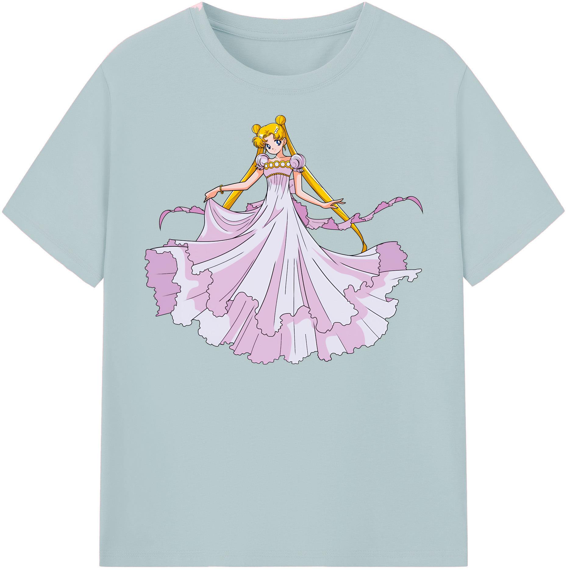 （画像用） 美少女戦士セーラームーン 愛野 美奈子 あいの みなこ Sailor Moon Aino Minako 綿100％半袖Tシャツ（フロントプリント）